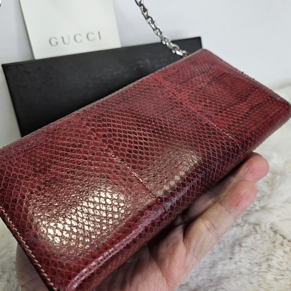 Gucci Red Python eather WOC - Picture 5 of 16